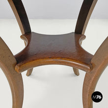 画像をギャラリービューアに読み込む, Wooden round coffee table with inlay decorations, early 1900s