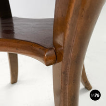 画像をギャラリービューアに読み込む, Wooden round coffee table with inlay decorations, early 1900s