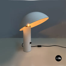 画像をギャラリービューアに読み込む, White metal Vaga table lamp by Franco Mirenzi for Valenti, 1970s