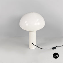 画像をギャラリービューアに読み込む, White metal Vaga table lamp by Franco Mirenzi for Valenti, 1970s