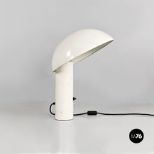 画像をギャラリービューアに読み込む, White metal Vaga table lamp by Franco Mirenzi for Valenti, 1970s