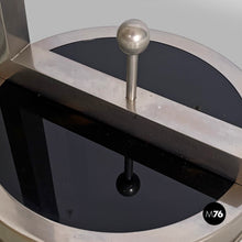 将图片加载到图库查看器,Metal and glass floor lamp, 1940s