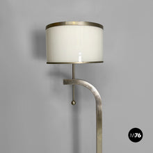 将图片加载到图库查看器,Metal and glass floor lamp, 1940s