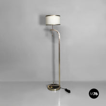 将图片加载到图库查看器,Metal and glass floor lamp, 1940s