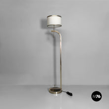 将图片加载到图库查看器,Metal and glass floor lamp, 1940s