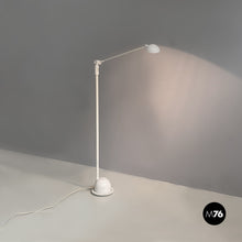 画像をギャラリービューアに読み込む, Directional white metal floor lamp, 1980s