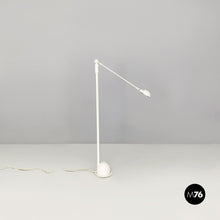 画像をギャラリービューアに読み込む, Directional white metal floor lamp, 1980s