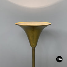 画像をギャラリービューアに読み込む, Art deco style, entirely brass floor lamp, 1940s