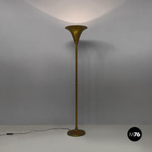 画像をギャラリービューアに読み込む, Art deco style, entirely brass floor lamp, 1940s