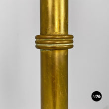 画像をギャラリービューアに読み込む, Art deco style, entirely brass floor lamp, 1940s