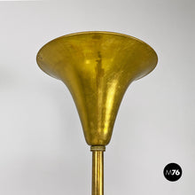 画像をギャラリービューアに読み込む, Art deco style, entirely brass floor lamp, 1940s