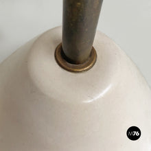 画像をギャラリービューアに読み込む, Glass and iron floor lamp, 1950s