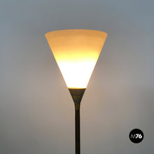 画像をギャラリービューアに読み込む, Glass and iron floor lamp, 1950s