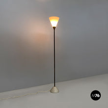 画像をギャラリービューアに読み込む, Glass and iron floor lamp, 1950s