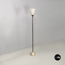 画像をギャラリービューアに読み込む, Glass and iron floor lamp, 1950s
