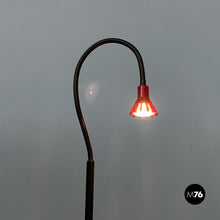 Load image into Gallery viewer, Red and black metal adjustable floor lamp by Tronconi, 1980s