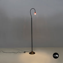 Load image into Gallery viewer, Red and black metal adjustable floor lamp by Tronconi, 1980s