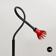 Load image into Gallery viewer, Red and black metal adjustable floor lamp by Tronconi, 1980s