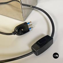 Load image into Gallery viewer, Steel and semi transparent fabric table lamp by Pia Guidetti Crippa for Lumi, 1980s