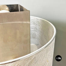 Load image into Gallery viewer, Steel and semi transparent fabric table lamp by Pia Guidetti Crippa for Lumi, 1980s