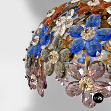 将图片加载到图库查看器,Glass and metal chandeliers, 1960s