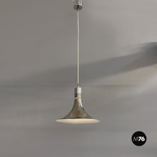 Load image into Gallery viewer, Steel AM/AS chandelier by Franco Albini and Franca Helg for Sirrah, 1960s