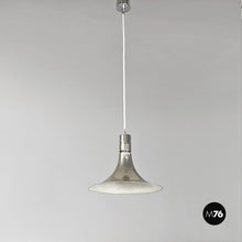 Load image into Gallery viewer, Steel AM/AS chandelier by Franco Albini and Franca Helg for Sirrah, 1960s