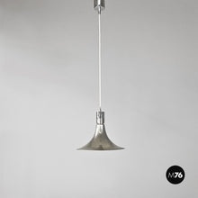 Load image into Gallery viewer, Steel AM/AS chandelier by Franco Albini and Franca Helg for Sirrah, 1960s