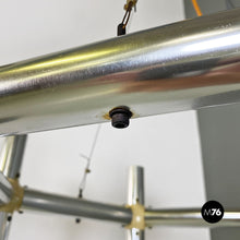 Load image into Gallery viewer, Metal and plastic Atomic chandelier by Robert and Trix Haussmann for Swiss Lamps International, 1970s