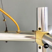 Load image into Gallery viewer, Metal and plastic Atomic chandelier by Robert and Trix Haussmann for Swiss Lamps International, 1970s