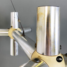 Load image into Gallery viewer, Metal and plastic Atomic chandelier by Robert and Trix Haussmann for Swiss Lamps International, 1970s