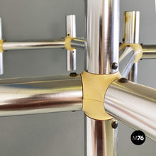 Load image into Gallery viewer, Metal and plastic Atomic chandelier by Robert and Trix Haussmann for Swiss Lamps International, 1970s