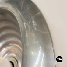 画像をギャラリービューアに読み込む, Opaline glass and metal Black and White chandelier by Achille and Piergiacomo Castiglioni for Flos, 1965