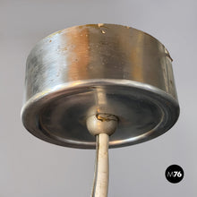 画像をギャラリービューアに読み込む, Opaline glass and metal Black and White chandelier by Achille and Piergiacomo Castiglioni for Flos, 1965