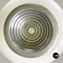 画像をギャラリービューアに読み込む, Opaline glass and metal Black and White chandelier by Achille and Piergiacomo Castiglioni for Flos, 1965