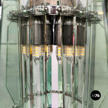 Charger l'image dans la galerie, Metal and glass chandelier by Max Ingrand for Fontana Arte, 1960s