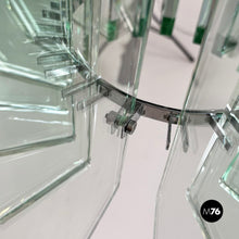 Charger l'image dans la galerie, Metal and glass chandelier by Max Ingrand for Fontana Arte, 1960s