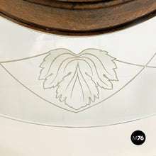 Load image into Gallery viewer, Glass chandelier with copper decoration, 1940s