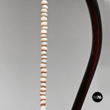 Load image into Gallery viewer, Red and white chandelier with bead decoration, 1960s