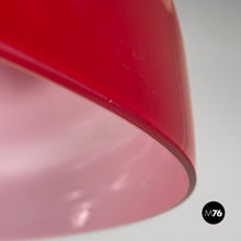 Load image into Gallery viewer, Red and white chandelier with bead decoration, 1960s