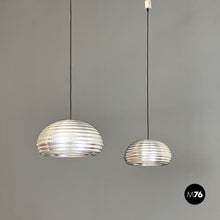 将图片加载到图库查看器,Chromed steel Splugen Brau chandelier by Achille and Pier Giacomo Castiglioni, 1960s