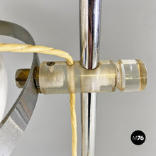 Load image into Gallery viewer, Adjustable metal and plexiglass floor lamp, 1970s