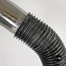 Load image into Gallery viewer, Adjustable chromed steel and black plastic floor lamp, 1970s