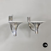 画像をギャラリービューアに読み込む, Steel AM/AS wall lamps by Franco Albini and Franca Helg for Sirrah, 1970s