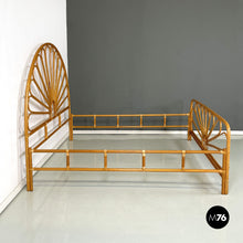 画像をギャラリービューアに読み込む, Bamboo double bed, 1950s