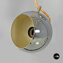 将图片加载到图库查看器,Cascade chandelier with chromed metal spheres, 1970s