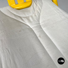 画像をギャラリービューアに読み込む, Yellow wood and fabric folding tub chair, 1980s