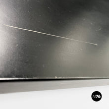 Load image into Gallery viewer, Self-standing black metal bookcase, 1980s