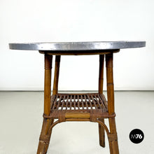 画像をギャラリービューアに読み込む, Coffee tables in bamboo and aluminum, 1960s