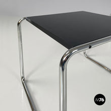 画像をギャラリービューアに読み込む, Black wood coffee tables Laccio by Marcel Breuer for Gavina, 1970s